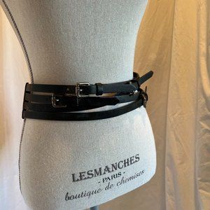 Multi strap black belt